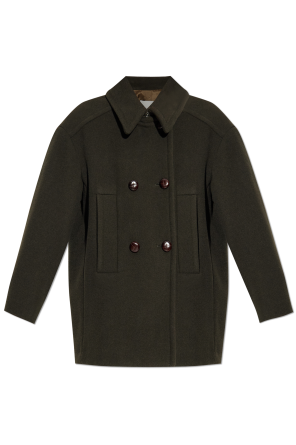 Green Wool coat FERRAGAMO - Vitkac Italy